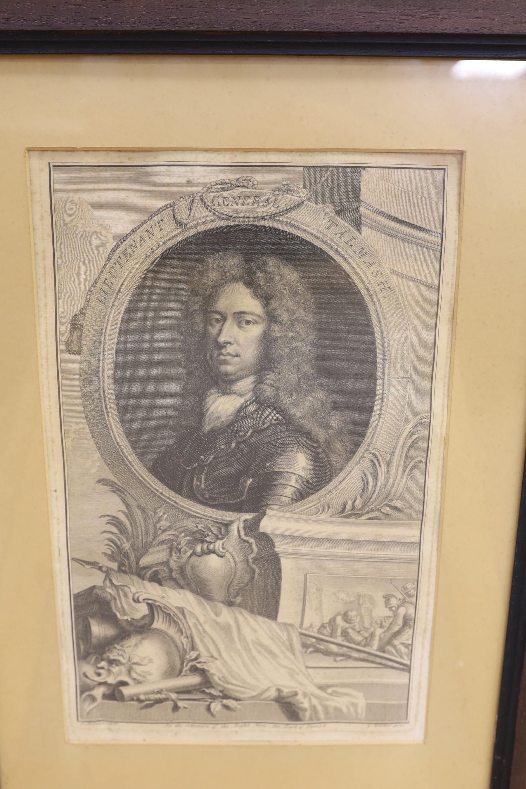 Houbraken after Kneller, set of eight engravings, Portraits of noblemen c.1739, 37 x 24cm